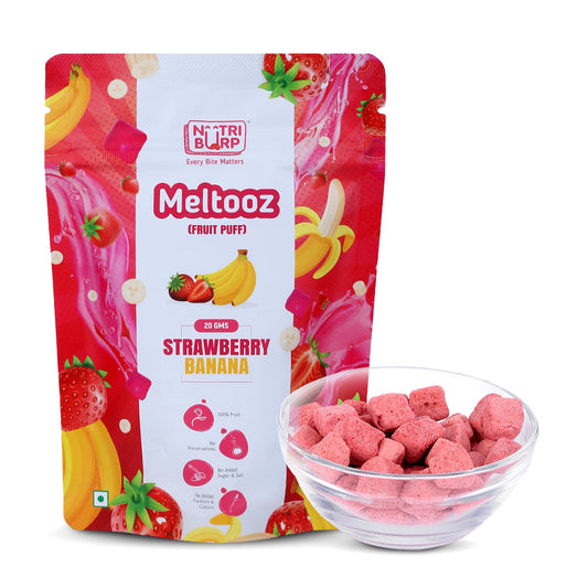 NutriBurp Strawberry Fruit Puff nutrition information and ingredient details