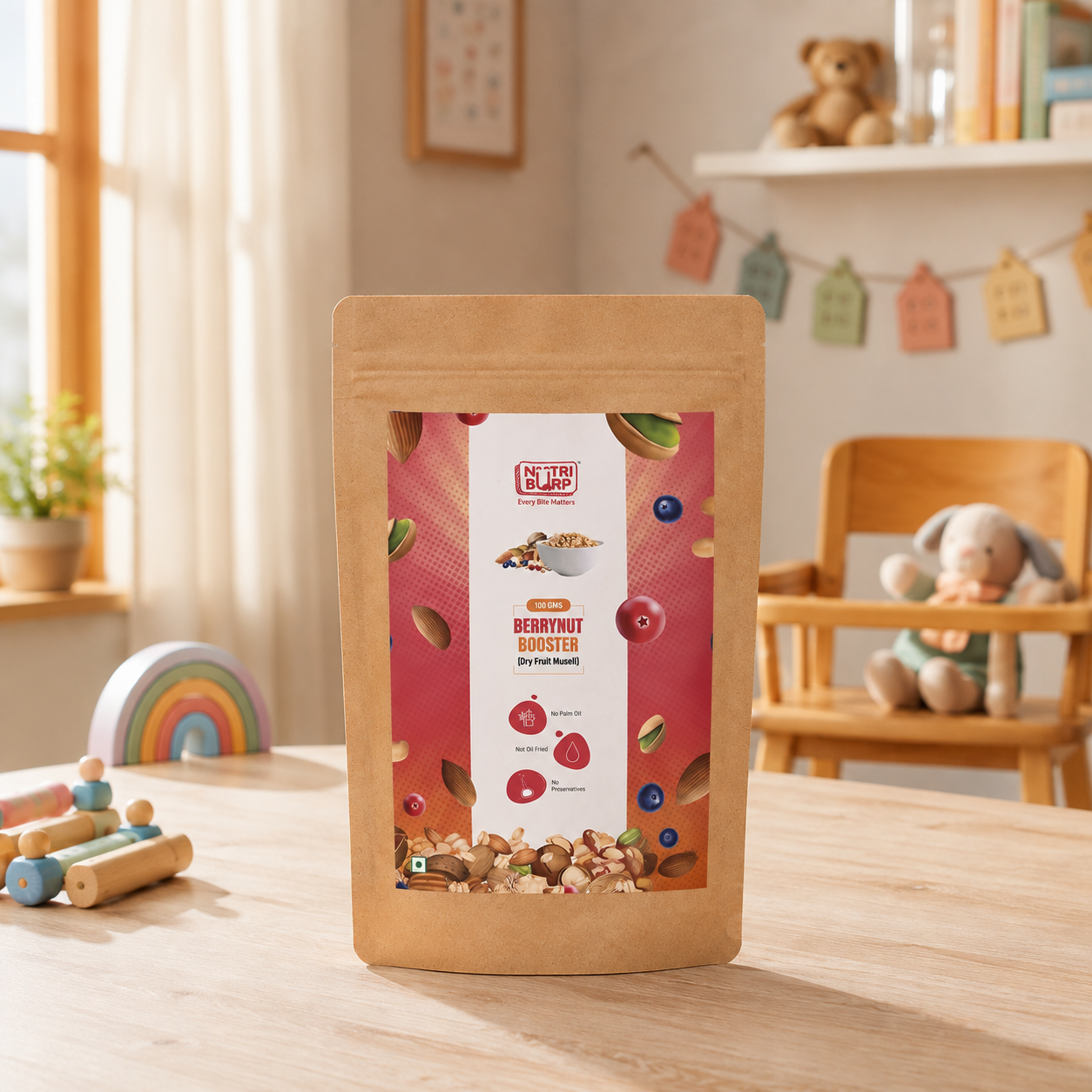 Dry Fruit Muesli BerryNut Booster | Healthy Baked Snack for Kids & Adults