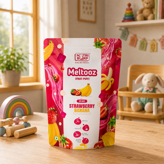 Strawberry Fruit Puff for Kids | No Sugar Meltooz