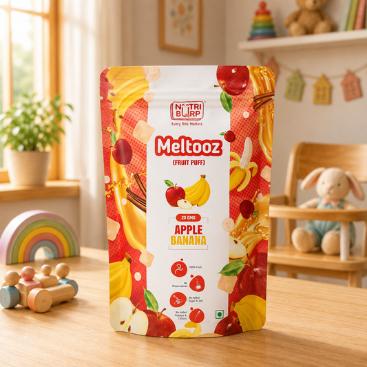 Apple Fruit Puff for Kids | No Sugar Meltooz
